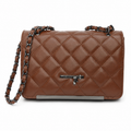 Women's Quilted Crossbody Sling Bag with Chain Strap