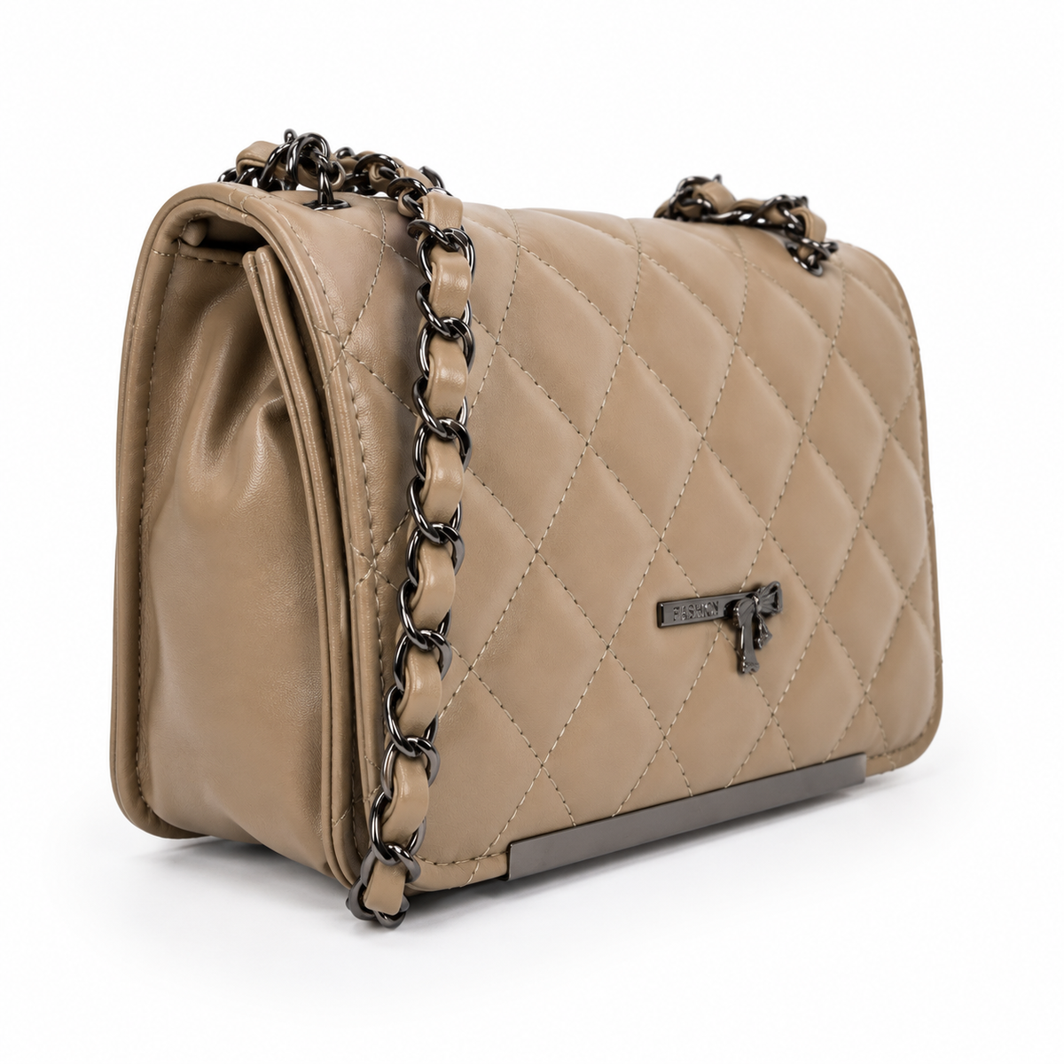 Women's Quilted Crossbody Sling Bag with Chain Strap