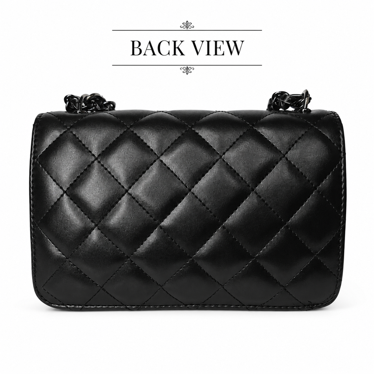Women's Quilted Crossbody Sling Bag with Chain Strap