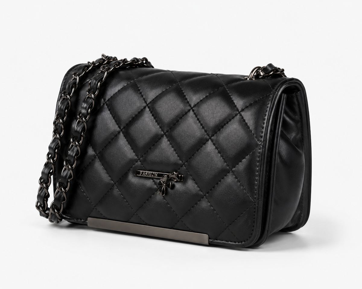 Women's Quilted Crossbody Sling Bag with Chain Strap