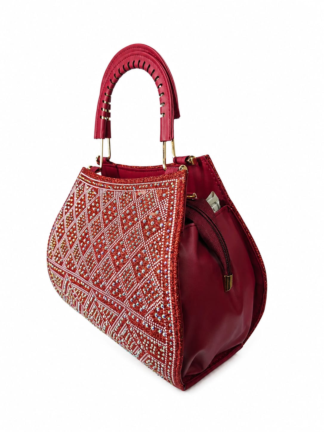 Women’s Bridal Handbag | Embellished Wedding & Party Bag with Designer Handle