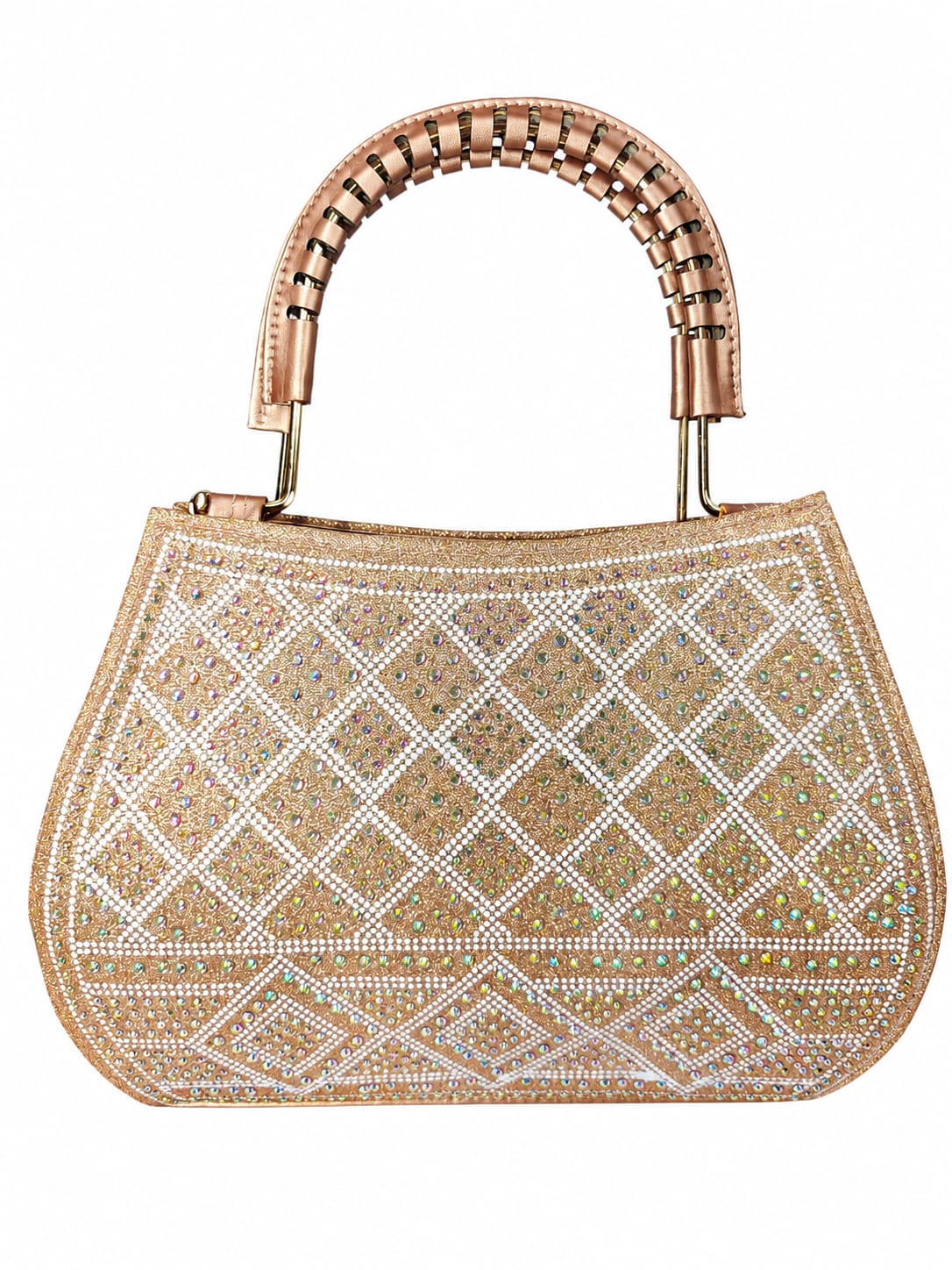 Women’s Bridal Handbag | Embellished Wedding & Party Bag with Designer Handle