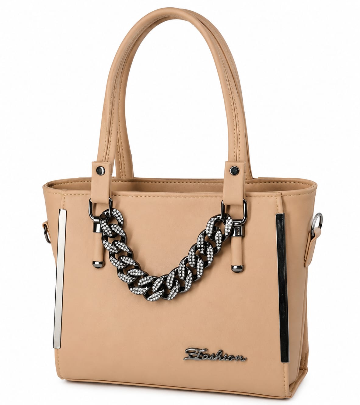 Women’s  PU Leather Tote Handbag with Long Shoulder Strap | 2-in-1 Stylish Handbag