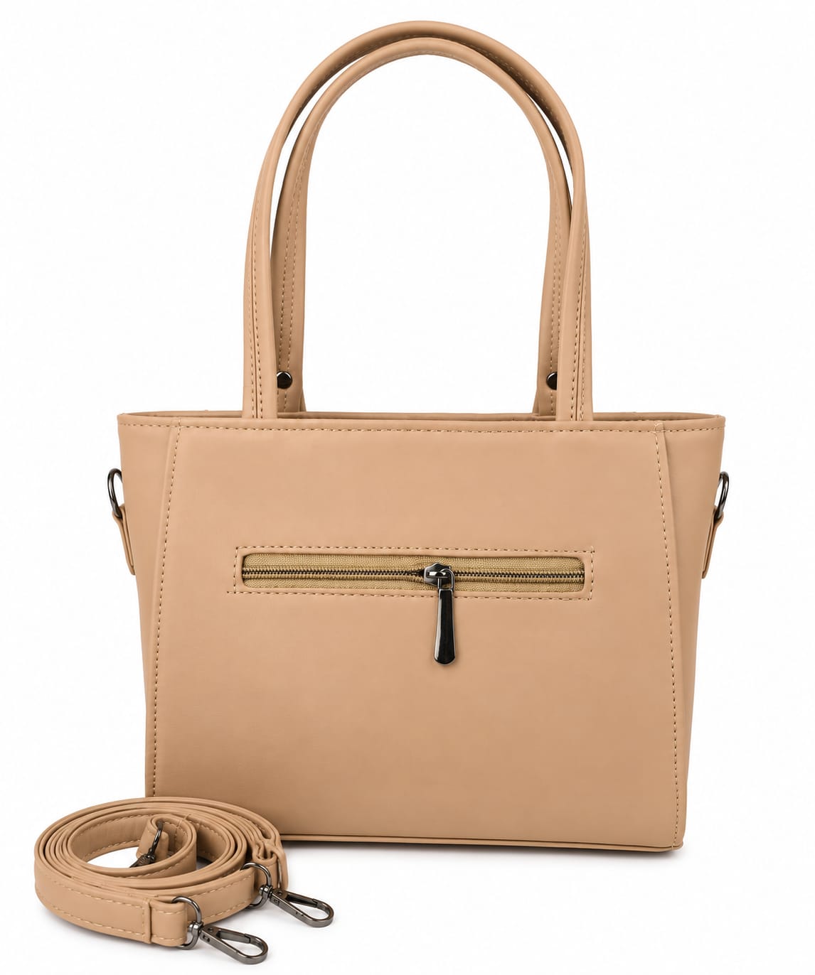 Women’s  PU Leather Tote Handbag with Long Shoulder Strap | 2-in-1 Stylish Handbag