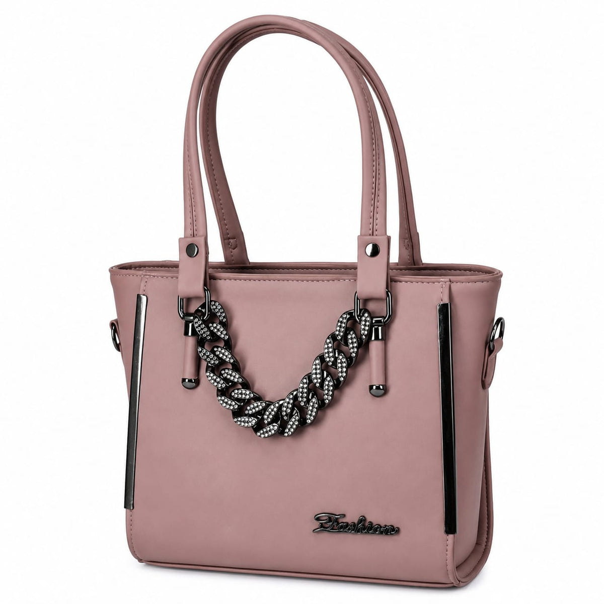 Women’s  PU Leather Tote Handbag with Long Shoulder Strap | 2-in-1 Stylish Handbag