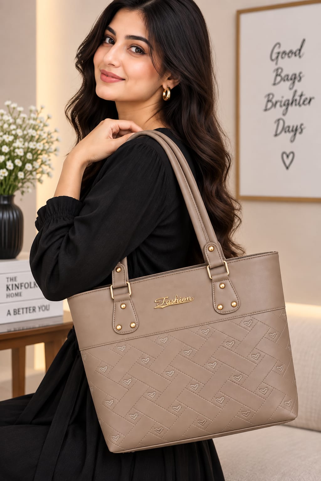 Women’s Premium Quality PU Leather Tote Handbag | Stylish & Spacious Shoulder Bag