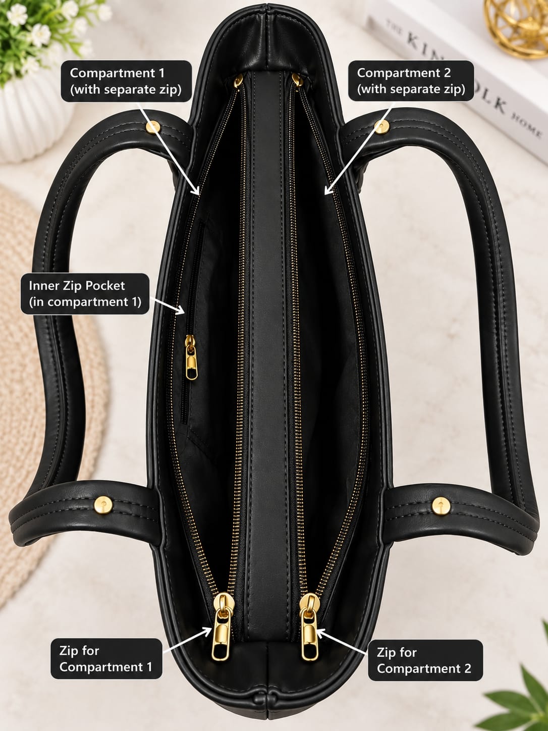 Women’s Premium Quality PU Leather Tote Handbag | Stylish & Spacious Shoulder Bag