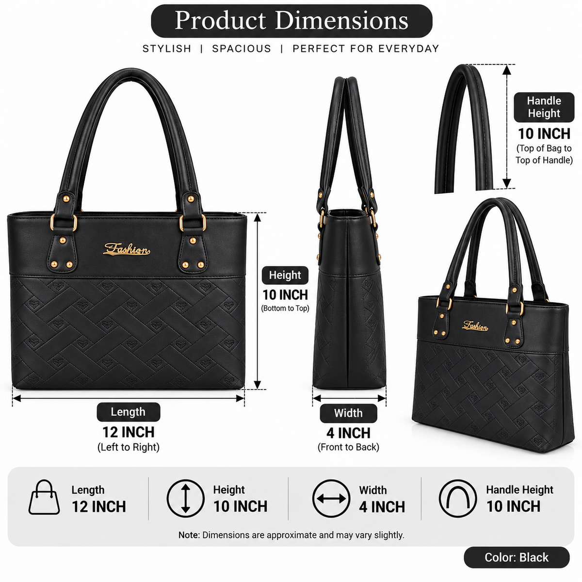 Women’s Premium Quality PU Leather Tote Handbag | Stylish & Spacious Shoulder Bag