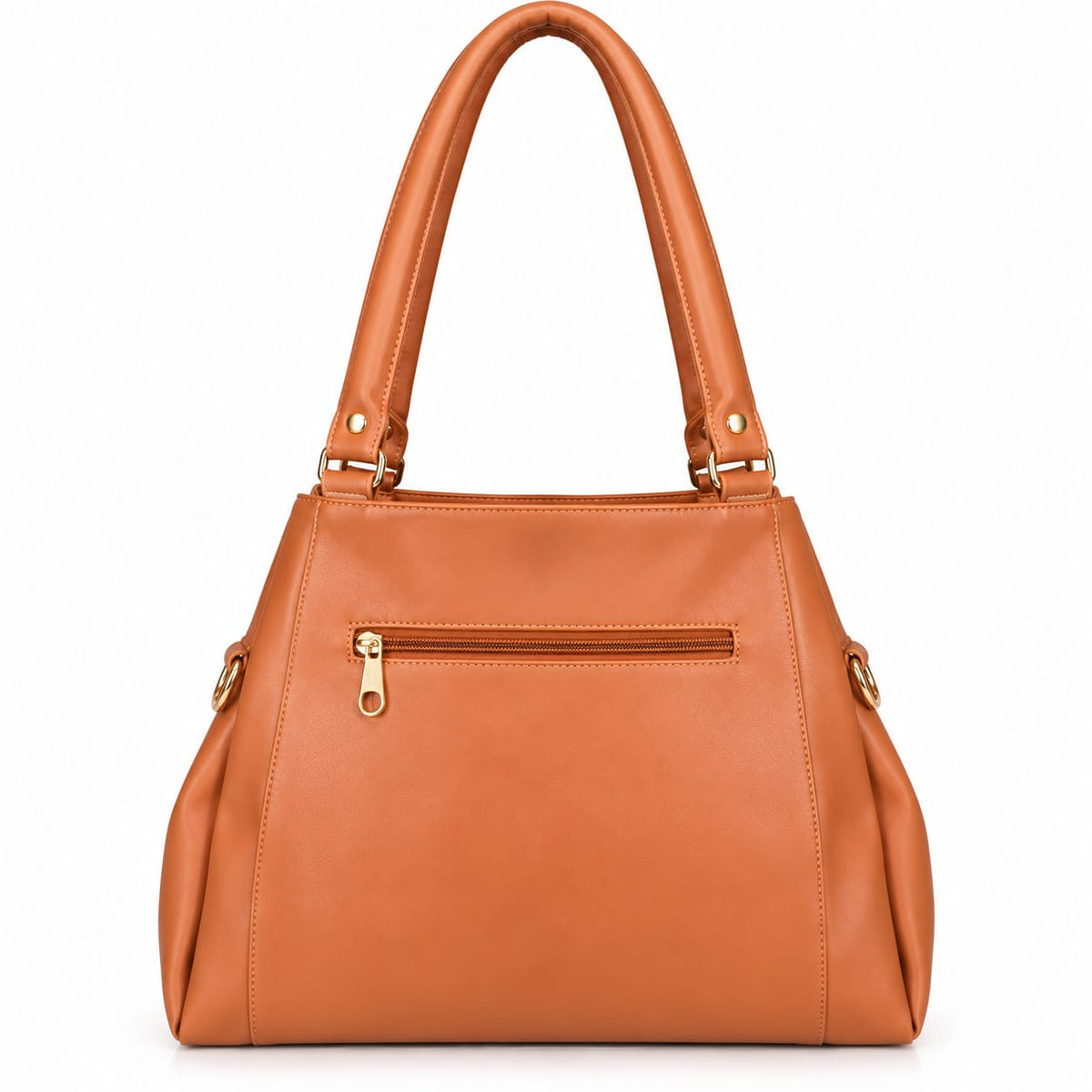 Women’s Shoulder Bag | Premium PU Leather Handbag with Double Front Zipper Pockets & 2 Main Compartments