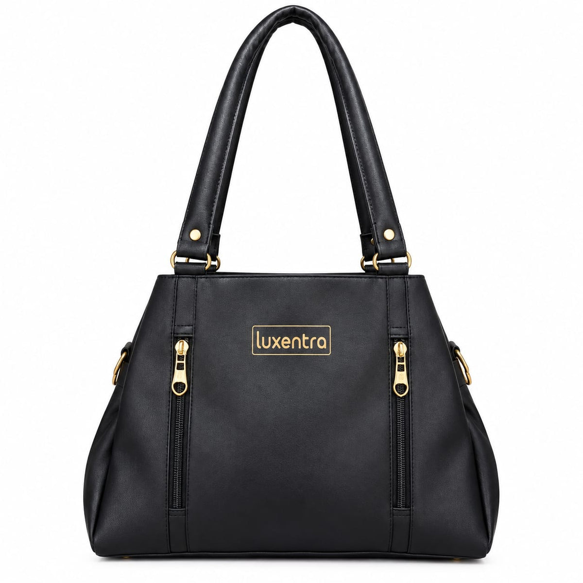 Women’s Shoulder Bag | Premium PU Leather Handbag with Double Front Zipper Pockets & 2 Main Compartments