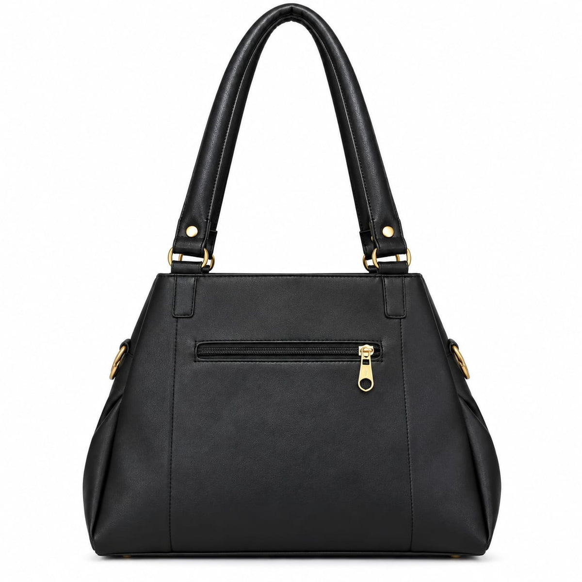 Women’s Shoulder Bag | Premium PU Leather Handbag with Double Front Zipper Pockets & 2 Main Compartments